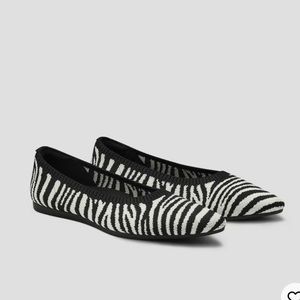 Vivaia Pointed-Toe Ballet Flats size 6 worn once